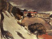Paul Cezanne Fonte des neiges a l Estaque oil